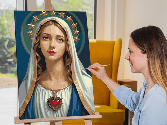 Paint by Numbers - Mary med et hjerte