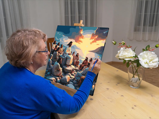 Paint by Numbers - Jesu prædiken ved solnedgang