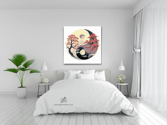 Diamond Painting - Jin Jang - Dag og nat