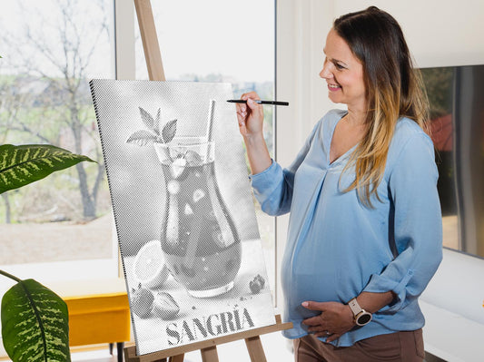 Mal-med-prikker - Sangria