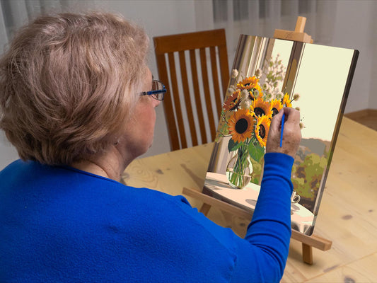 Paint by Numbers - Solsikker i en vase