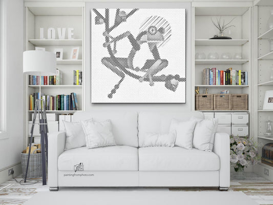 Mal-med-prikker - Illustration - Frø