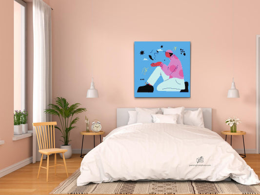 Diamond Painting - Illustration - Mand