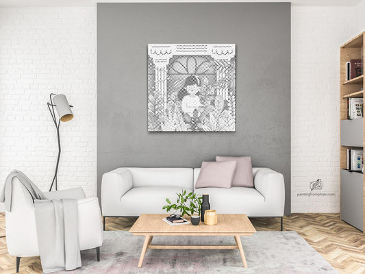 Mal-med-prikker - Illustration - Stueplanter 4