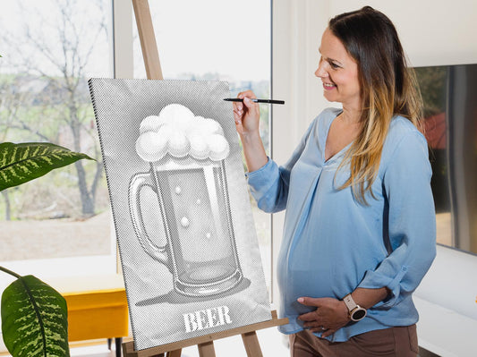 Mal-med-prikker - Øl