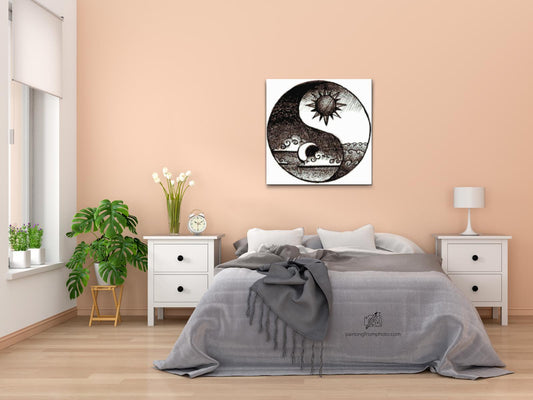 Diamond Painting - Jin Jang Dag og Nat 2