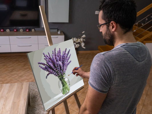 Paint by Numbers - Lavendel i en vase