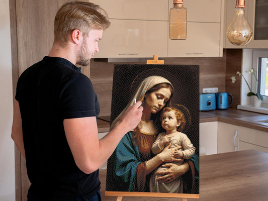 Diamond Painting - Maria og Jesus