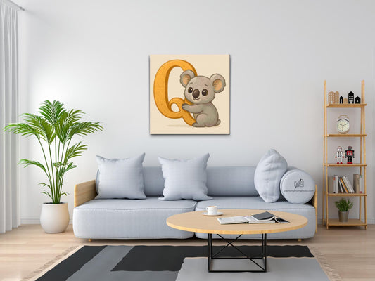 Diamond Painting - Bogstav Q – Med et dyr 2