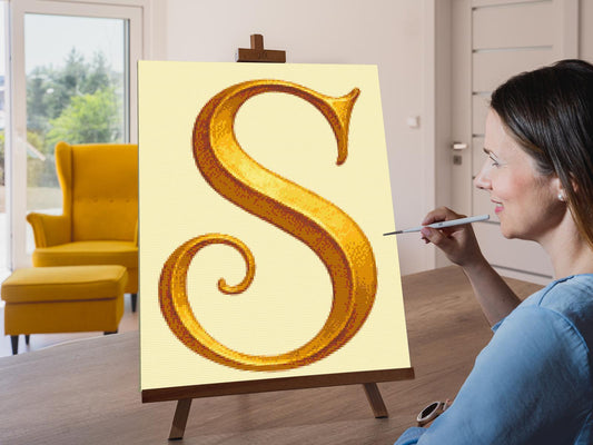 Diamond Painting - Bogstav S