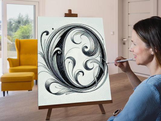 Diamond Painting - Bogstav O