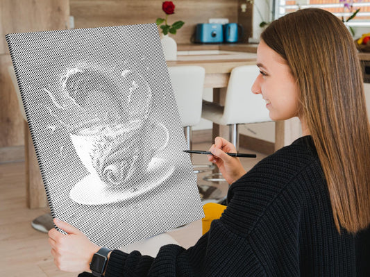 Mal-med-prikker - Kaffetsunami