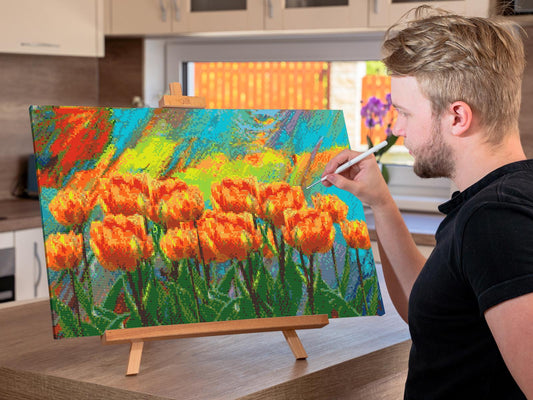 Diamond Painting - Malede tulipaner