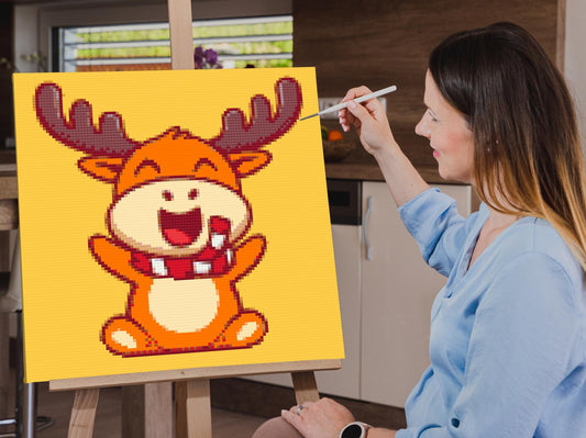 Diamond Painting - Glade rensdyr