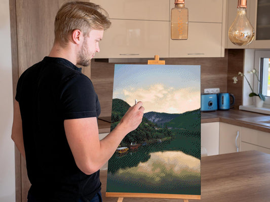 Diamond Painting - Visegrád, floden – Ungarn