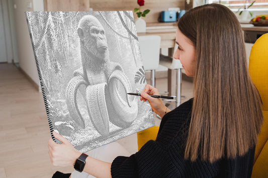 Mal-med-prikker - Chimpanzini Bananini