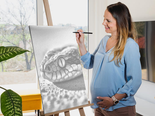 Mal-med-prikker - Slangeøje