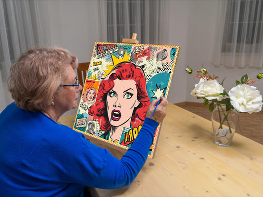Paint by Numbers - Popkunst - Kvinde