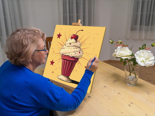 Paint by Numbers - Popkunst - Is-sundae