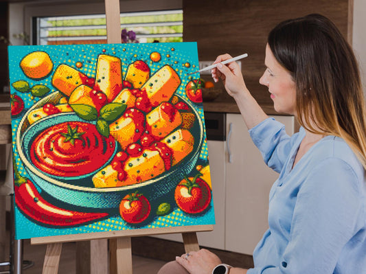 Diamond Painting - Pop art - Pommes frites