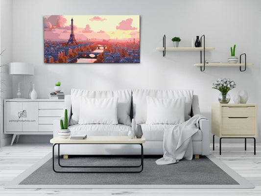 Paint by Numbers - Solnedgangsparadies – Frankrig