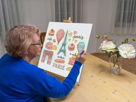 Paint by Numbers - Muntre motiver fra Frankrig