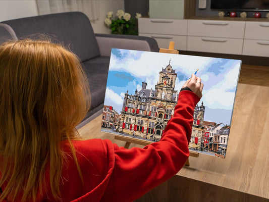 Paint by Numbers - Rådhuset Delft - Holland
