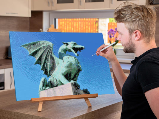 Diamond Painting - Dragebroen, Ljubljana – Slovenien