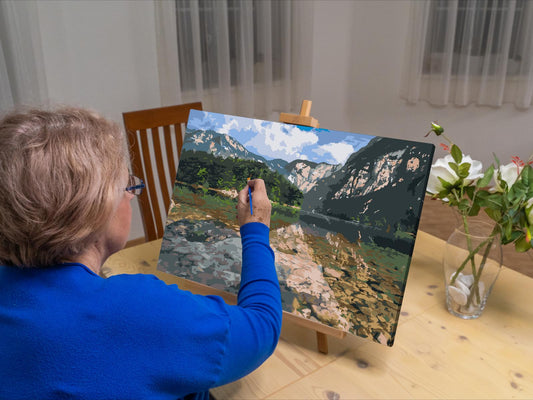 Paint by Numbers - Bohinjsøen - Slovenien