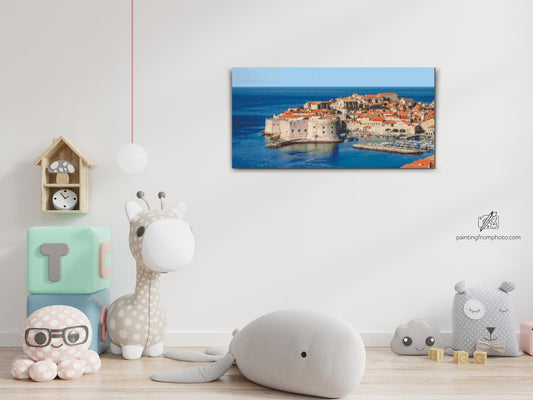 Diamond Painting - Udsigt over Dubrovnik - Kroatien
