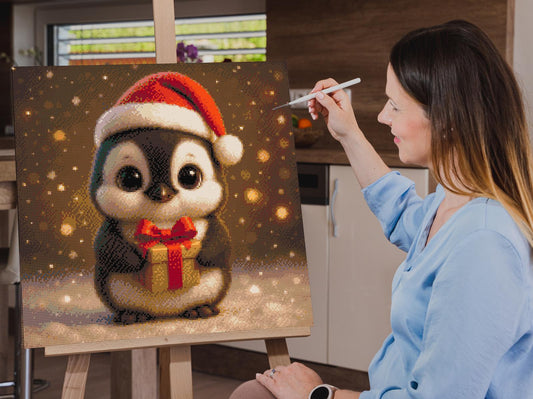 Diamond Painting - Julepingvin