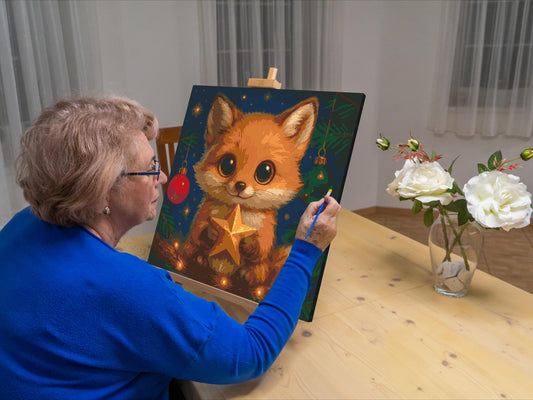 Paint by Numbers - Christmas Fox