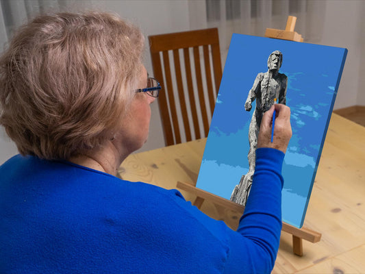Paint by Numbers - Statue af Ismanden, Zugspitze – Tyskland