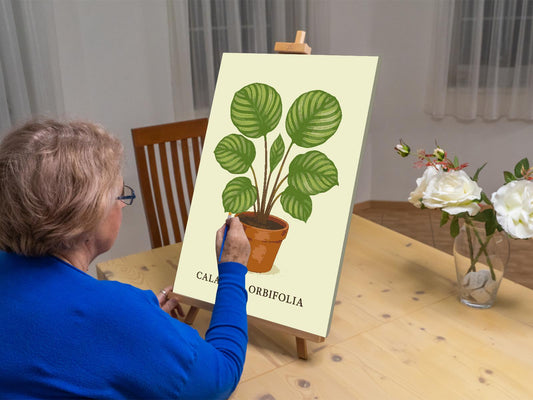 Paint by Numbers - Calathea orbifolia