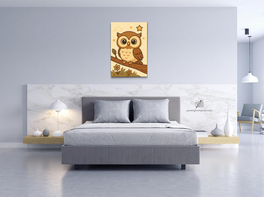 Diamond Painting - Uglen på grenen