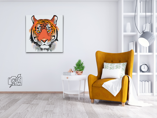 Paint by Numbers - Tigerhoved