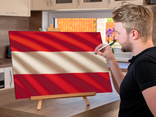 Diamond Painting - Østrigsk flag
