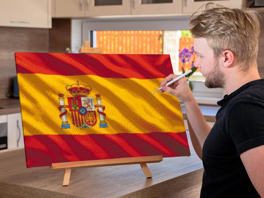 Diamond Painting - Spansk flag