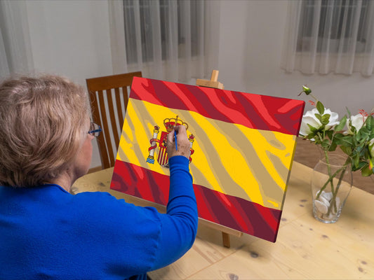 Paint by Numbers - Spansk flag