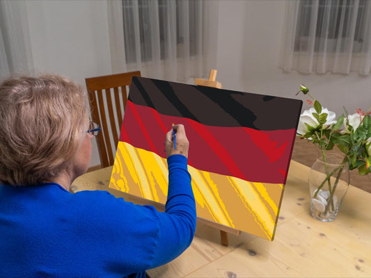 Paint by Numbers - Tysk flag