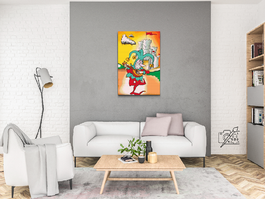 Diamond Painting - Nar, der spiller banjo