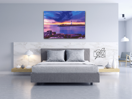 Diamond Painting - Fyrtårn i Santa Cruz