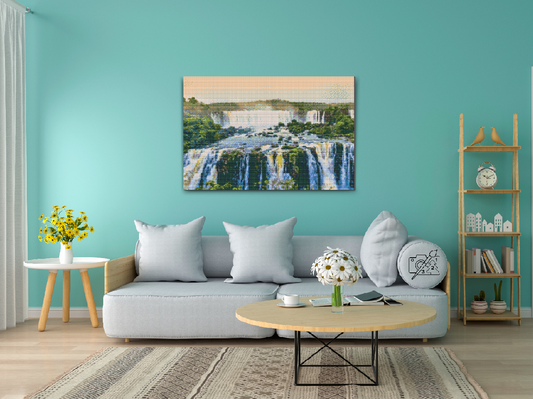 Diamond Painting - Vandfald midt i junglen