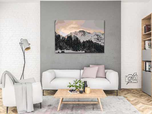 Paint by Numbers - Schweiziske Alper Jungfrau