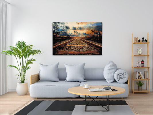 Diamond Painting - Jernbanespor