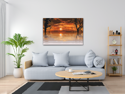 Paint by Numbers - Magisk solnedgang