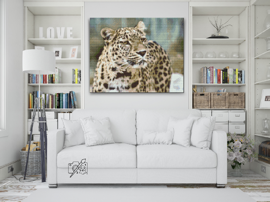 Diamond Painting - Leopard i naturen