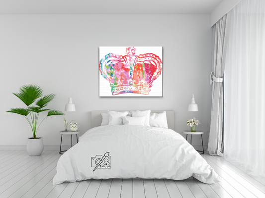 Diamond Painting - Farverig krone