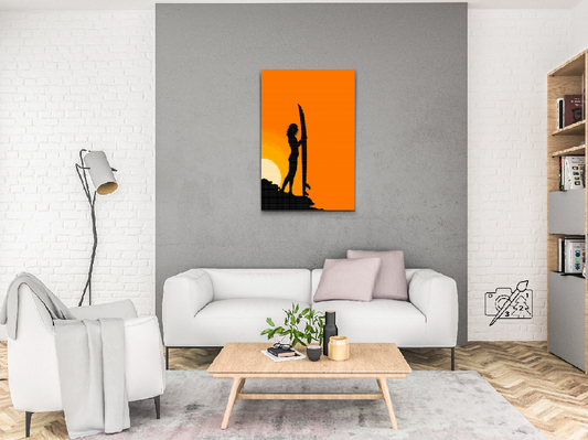 Diamond Painting - Surferkvinde