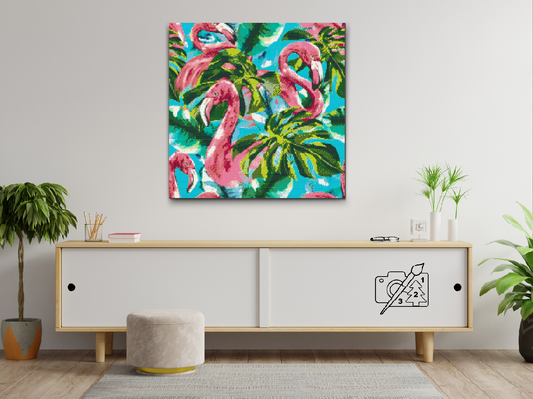 Diamond Painting - Pink Flamingoer